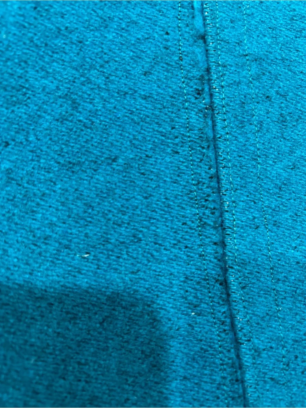 Vintage turquoise woven wool cowboy western blanket.Blue/black 90in x 60in